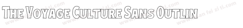 The Voyage Culture Sans Outline字体转换